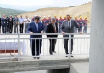 Prezident İlham Əliyev Şabran rayonunda 10,7 kilometrlik birinci mərhələsi istismara verilən Vəlvələçay-Taxtakörpü kanalı ilə tanış olmuşdur(FOTO)